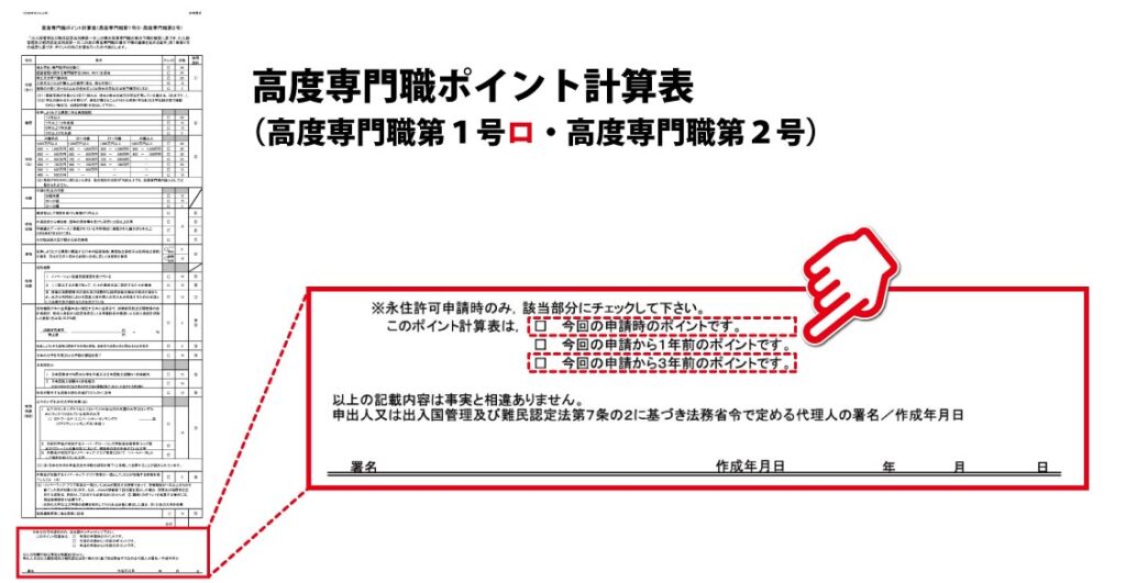 高度専門職ポイント70点の計算表についてビザ専門の行政書士が解説
