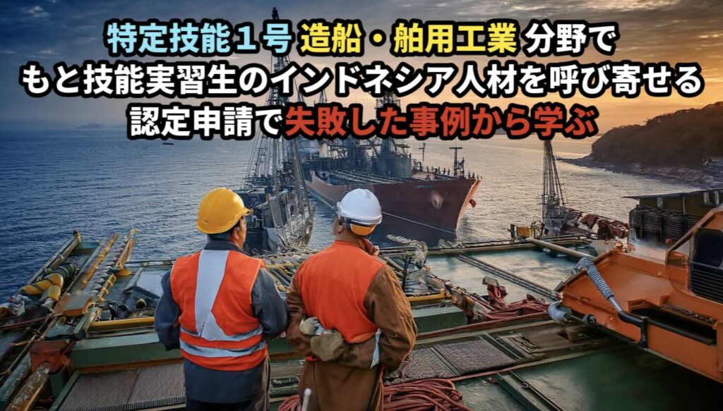 特定技能「造船・舶用工業」についてビザ専門の行政書士が解説